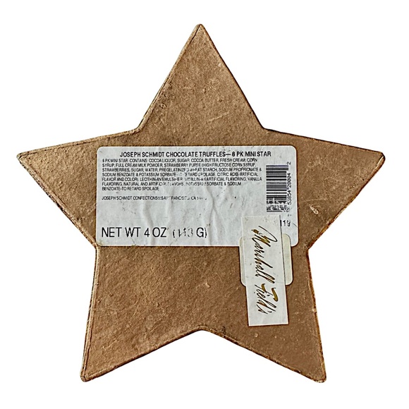 JOSEPH SCHMIDT Papier Mache Chocolate Candy Star Box 8” San Francisco Empty - Picture 5 of 5